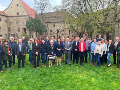 Zahlreiche Akteure aus der Region folgten der Einladung der LAG Flechtinger Höhenzug und Drömling auf das Schloss Altenhausen.