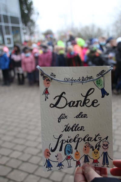 Dankesworte für den tollen Spielplatz Dankesworte für den tollen Spielplatz