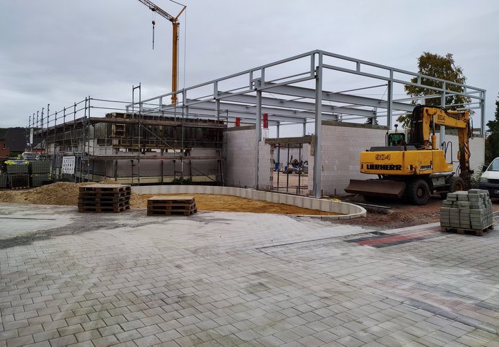 Die neue Sporthalle in Bebertal wird voraussichtlich im September 2022 fertiggestellt. 