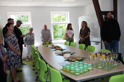 Zur Eröffnung des Co-Working-Centers in Nordgermersleben kamen zahlreiche Gäste. Zur Eröffnung des Co-Working-Centers in Nordgermersleben kamen zahlreiche Gäste.