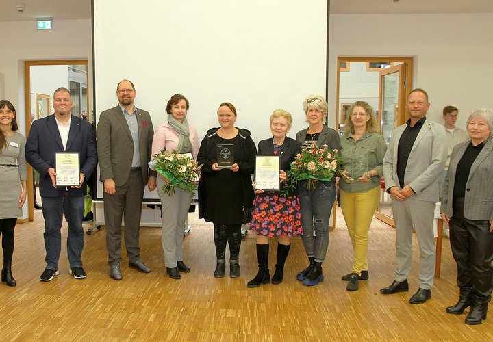 Gruppenbild mit Preisträgern